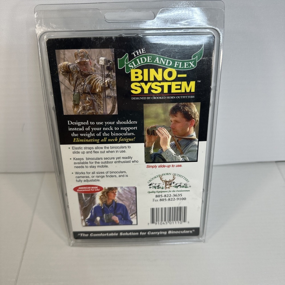 Crooked Horn Slide & Flex Bino System Better Way To Carry Binoculars NEW!